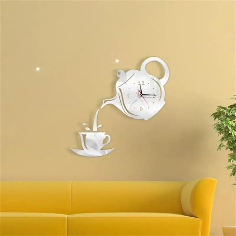 Tea Pot Wall Decorative Clock