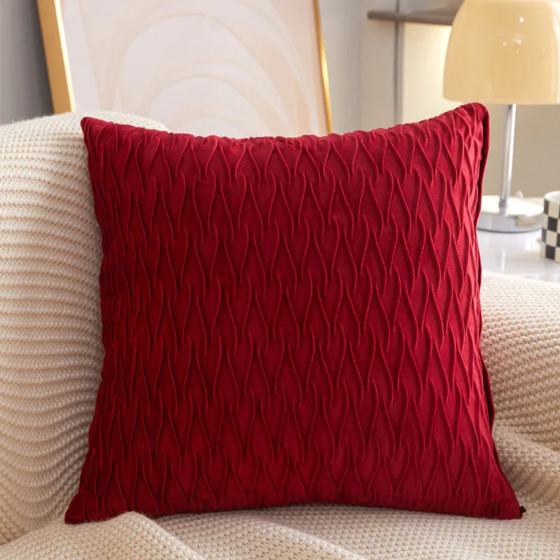 Dutch Velvet Stripe Solid Color Pillow